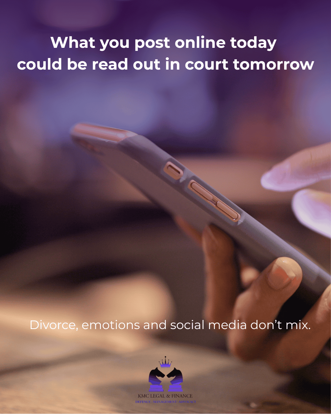 what you post online today, could be red out in court tomorrow